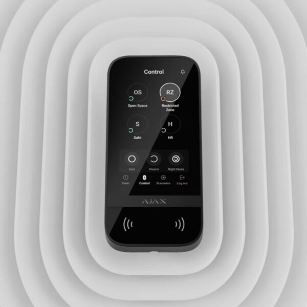Clavier avec un écran tactile Ajax KeyPad Touchscreen Jeweller - Noir – Image 2